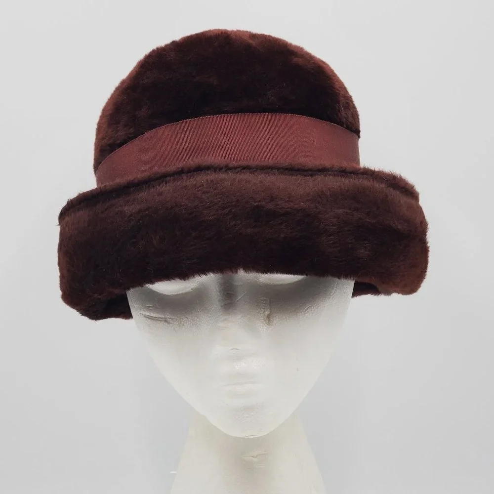 Amy New York Faux Fur & Wool Cloche